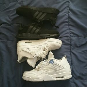 Jordan 4 pure moneys and triple black NMDs